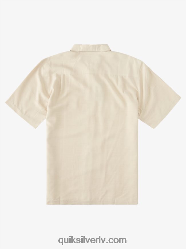 vīriešiem Quiksilver waterman tahiti palms premium pretgrumbu krekls Brūnie rīsi 88064R869