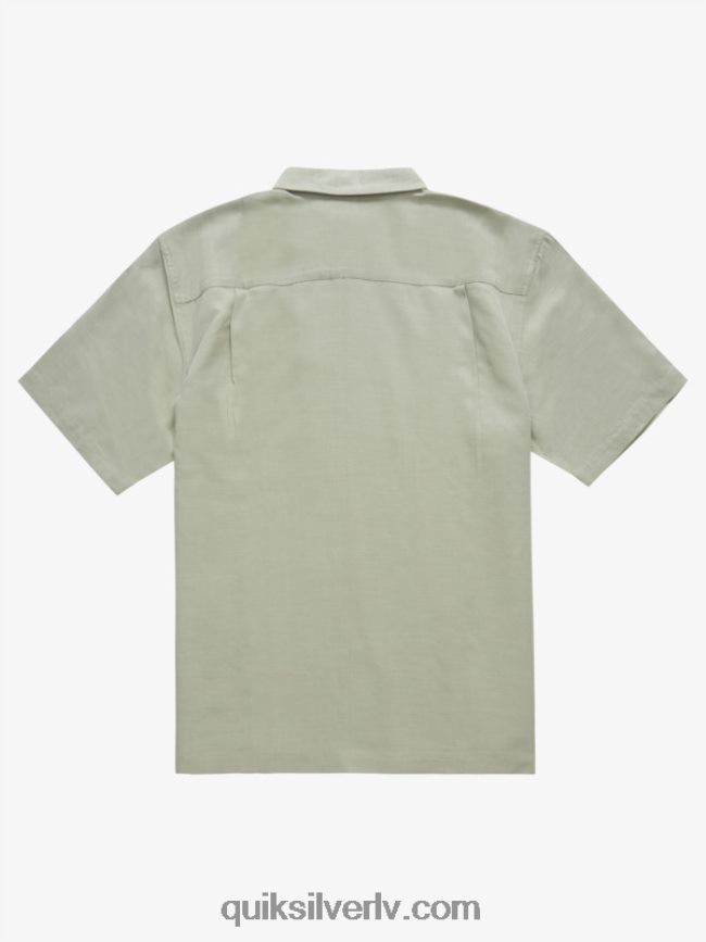 vīriešiem Quiksilver waterman tahiti palms premium pretgrumbu krekls tēja 88064R871