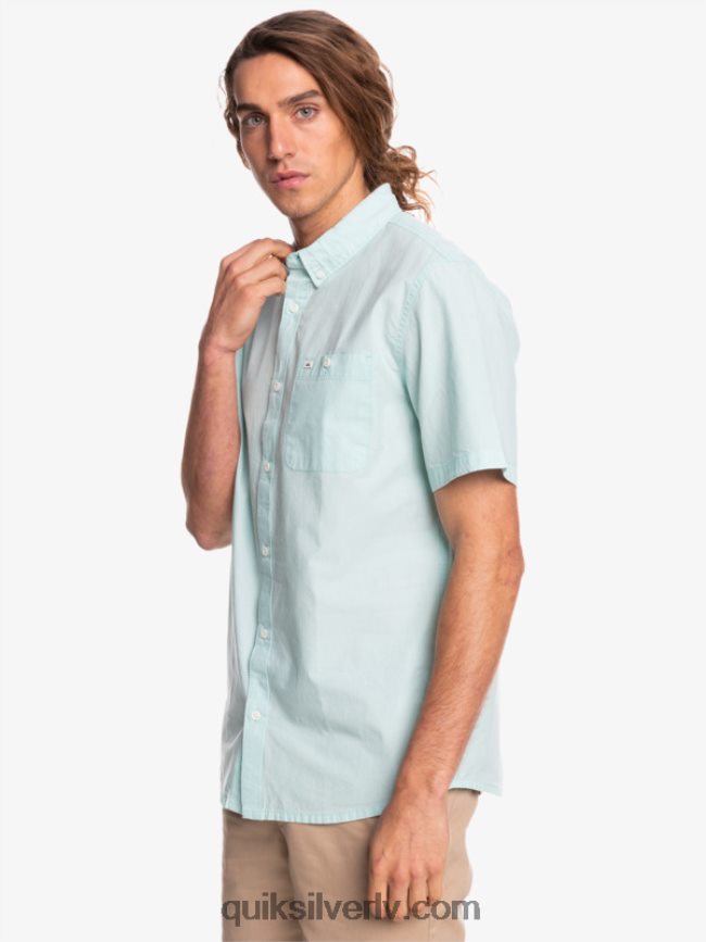 vīriešiem Quiksilver winfall krekls ar īsām piedurknēm eņģelis zils 88064R385