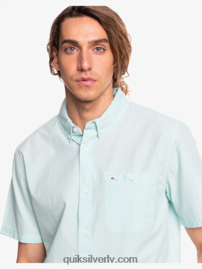 vīriešiem Quiksilver winfall krekls ar īsām piedurknēm eņģelis zils 88064R385