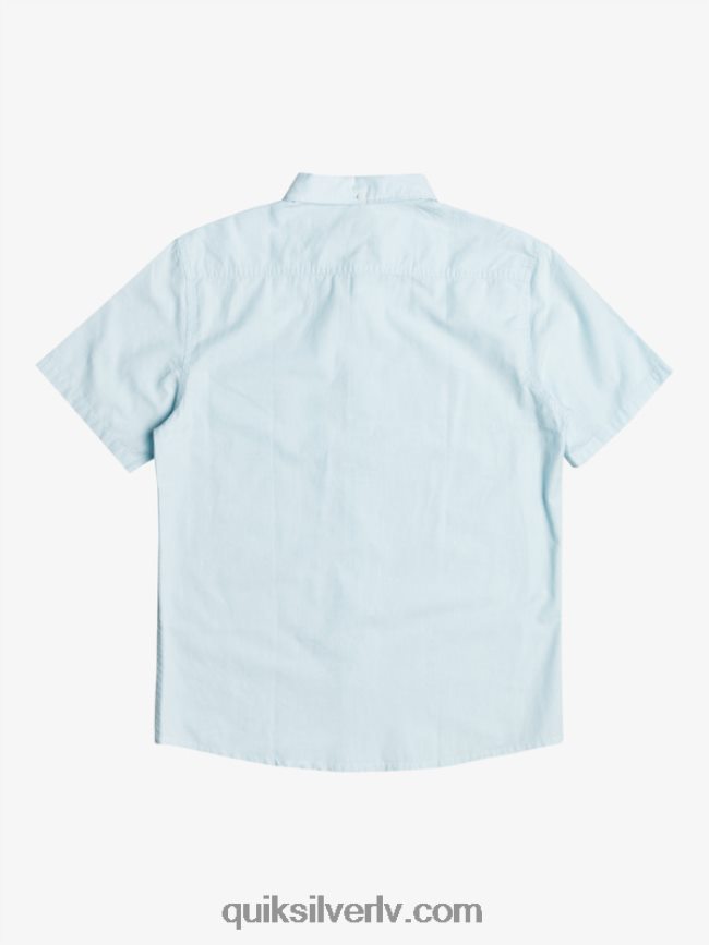 vīriešiem Quiksilver winfall krekls ar īsām piedurknēm gaisīgi zils 88064R384