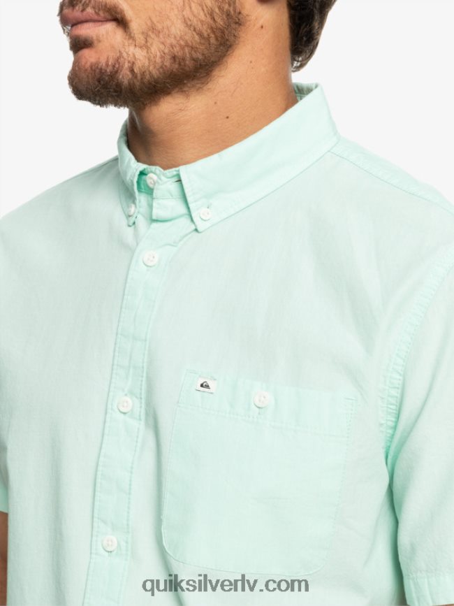 vīriešiem Quiksilver winfall krekls ar īsām piedurknēm ledus ūdens 88064R382