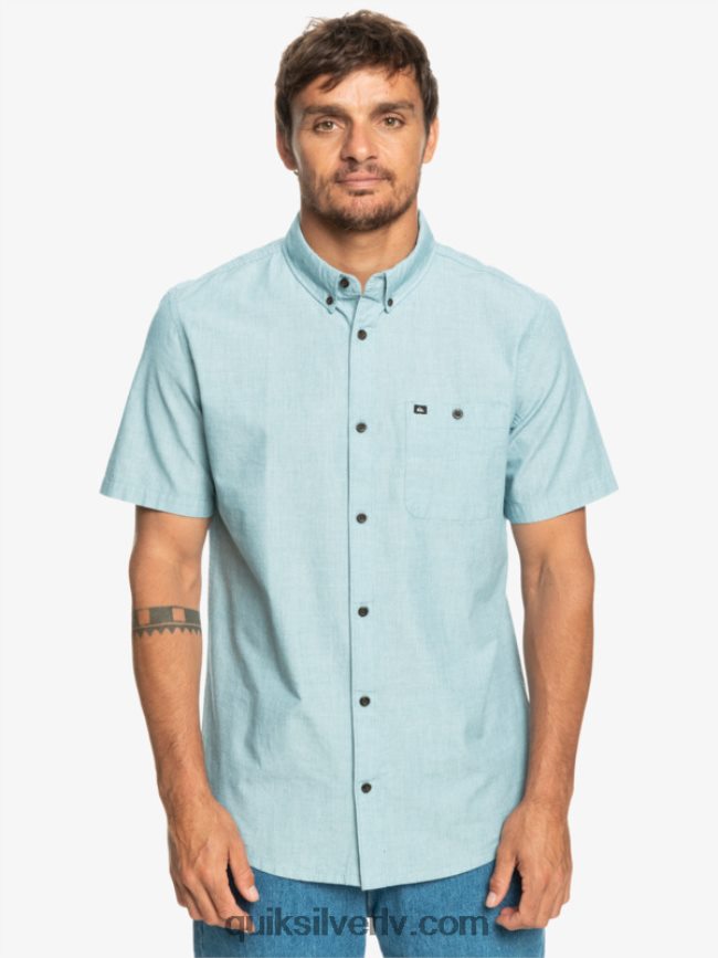 vīriešiem Quiksilver winfall krekls ar īsām piedurknēm marokas zils 88064R377