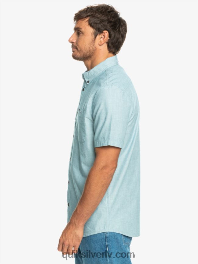 vīriešiem Quiksilver winfall krekls ar īsām piedurknēm marokas zils 88064R377