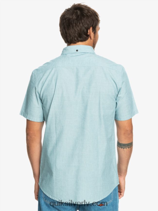 vīriešiem Quiksilver winfall krekls ar īsām piedurknēm marokas zils 88064R377