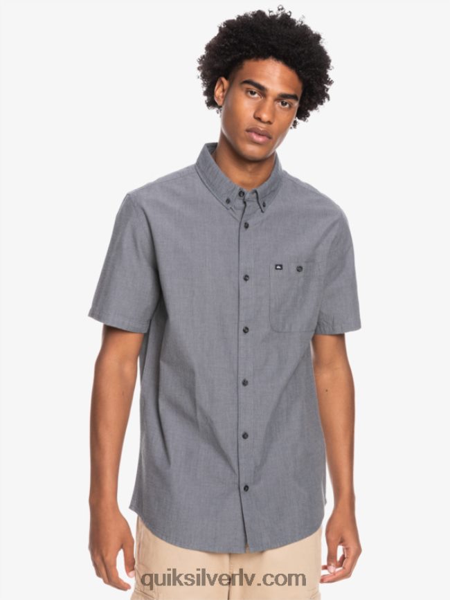 vīriešiem Quiksilver winfall krekls ar īsām piedurknēm melns 88064R376