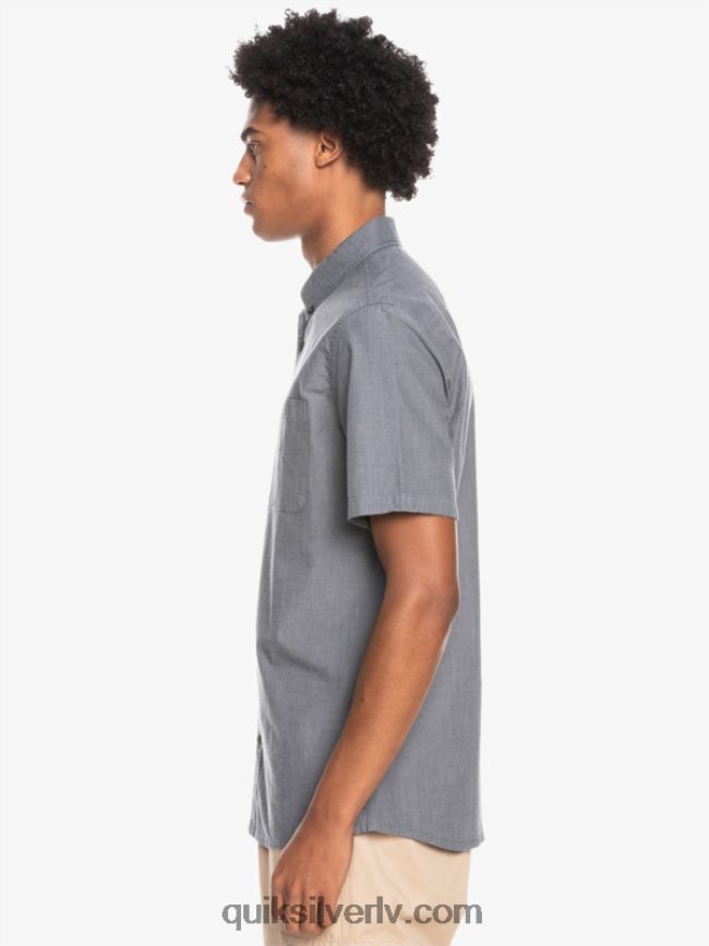 vīriešiem Quiksilver winfall krekls ar īsām piedurknēm melns 88064R376