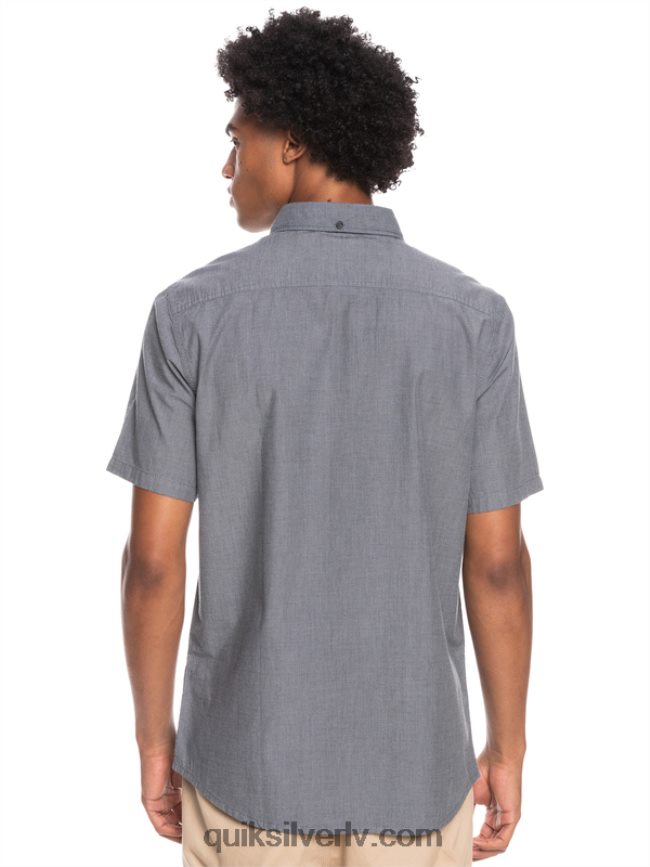 vīriešiem Quiksilver winfall krekls ar īsām piedurknēm melns 88064R376