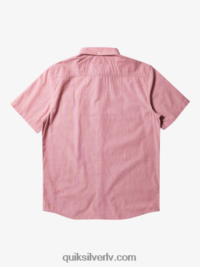 vīriešiem Quiksilver winfall krekls ar īsām piedurknēm sarkanais okers 88064R379
