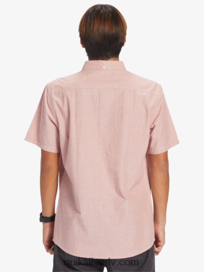 vīriešiem Quiksilver winfall krekls ar īsām piedurknēm sarkanais okers 88064R379