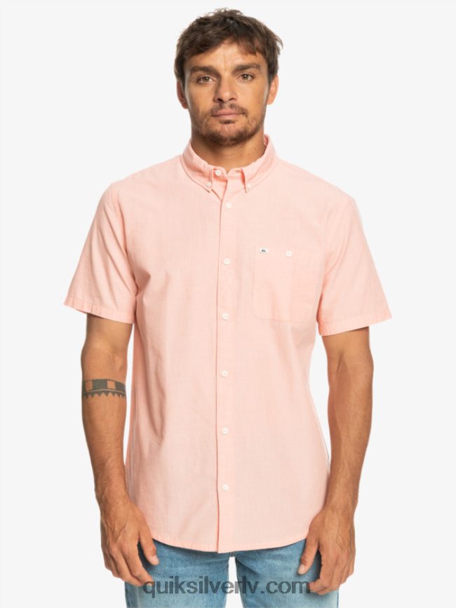 vīriešiem Quiksilver winfall krekls ar īsām piedurknēm svaigs lasis 88064R380
