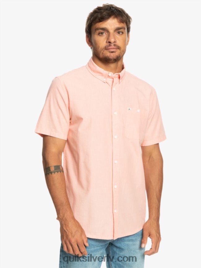 vīriešiem Quiksilver winfall krekls ar īsām piedurknēm svaigs lasis 88064R380