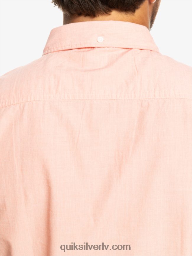 vīriešiem Quiksilver winfall krekls ar īsām piedurknēm svaigs lasis 88064R380