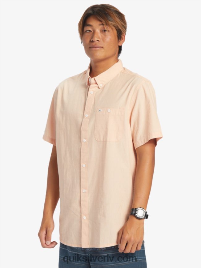 vīriešiem Quiksilver winfall krekls ar īsām piedurknēm vara iedegums 88064R378
