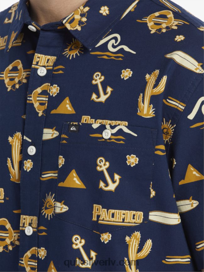 vīriešiem Quiksilver x Pacifico krekls ar īsām piedurknēm jūras žakete 88064R15