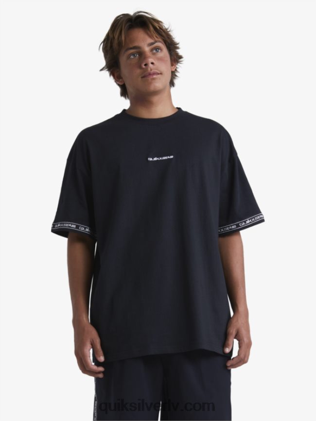 vīriešiem Quiksilver x Stab 90. gadu t-krekls melns 88064R1865