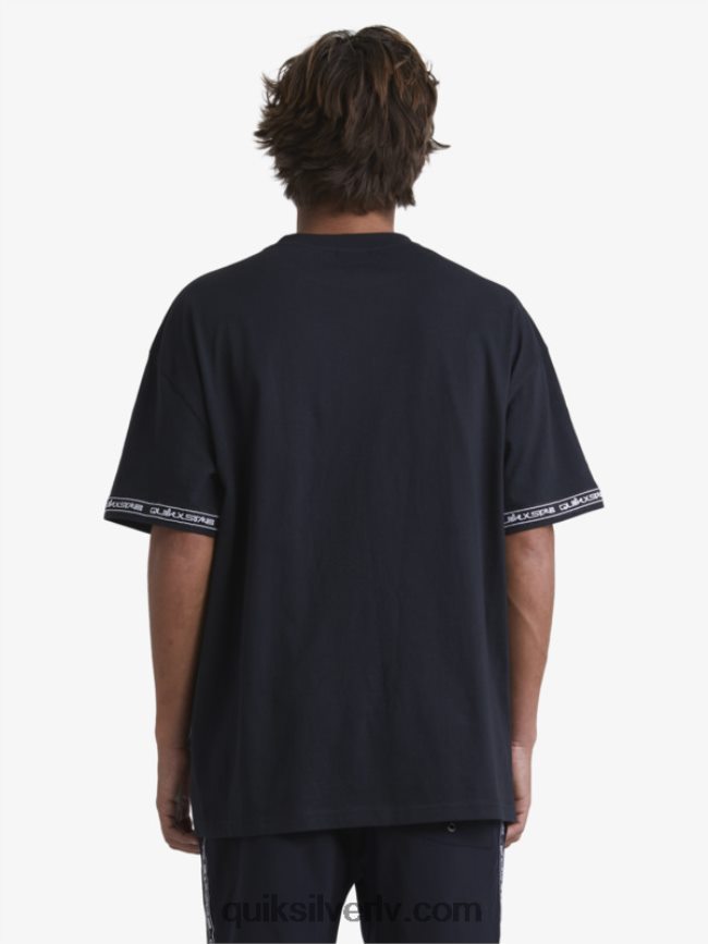 vīriešiem Quiksilver x Stab 90. gadu t-krekls melns 88064R1865