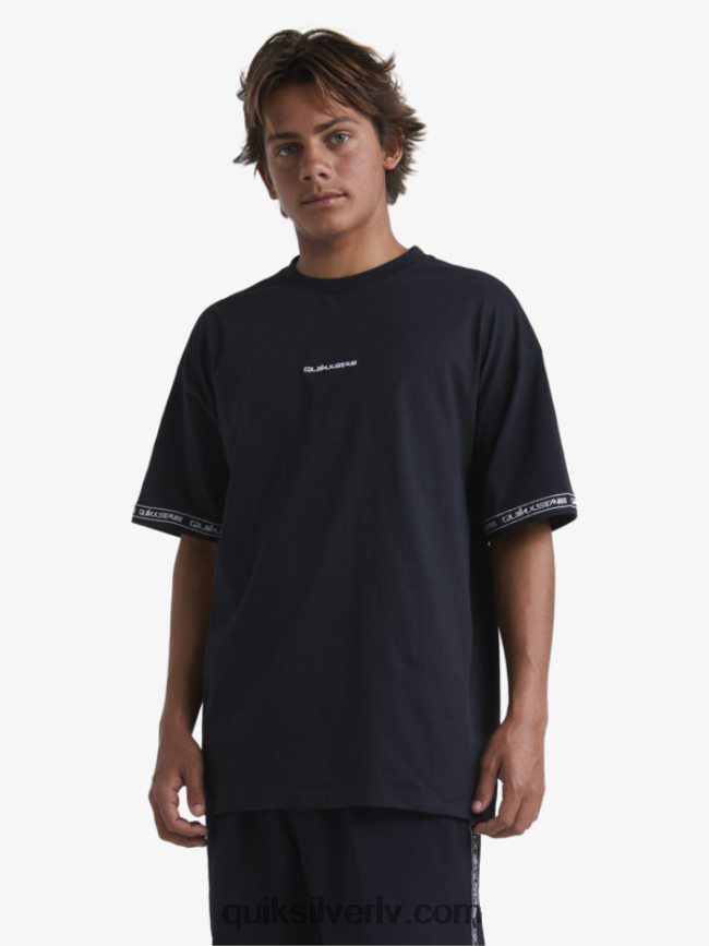 vīriešiem Quiksilver x Stab 90. gadu t-krekls melns 88064R1865