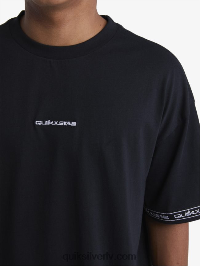 vīriešiem Quiksilver x Stab 90. gadu t-krekls melns 88064R1865