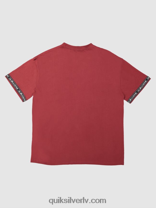 vīriešiem Quiksilver x Stab 90. gadu t-krekls rubīna vīns 88064R1864
