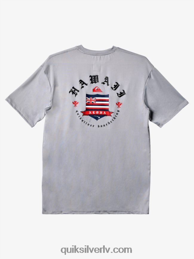 vīriešiem Quiksilver Hawaii honorāra upf 50 sērfošanas t-ka ar īsām piedurknēm slapjš slapjš 88064R1124