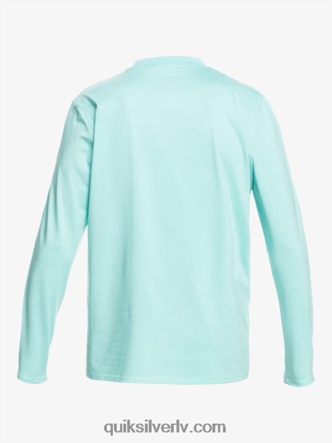 vīriešiem Quiksilver Heritage Heather garām piedurknēm upf 50 sērfošanas tee eņģeļa zils virši 88064R1468