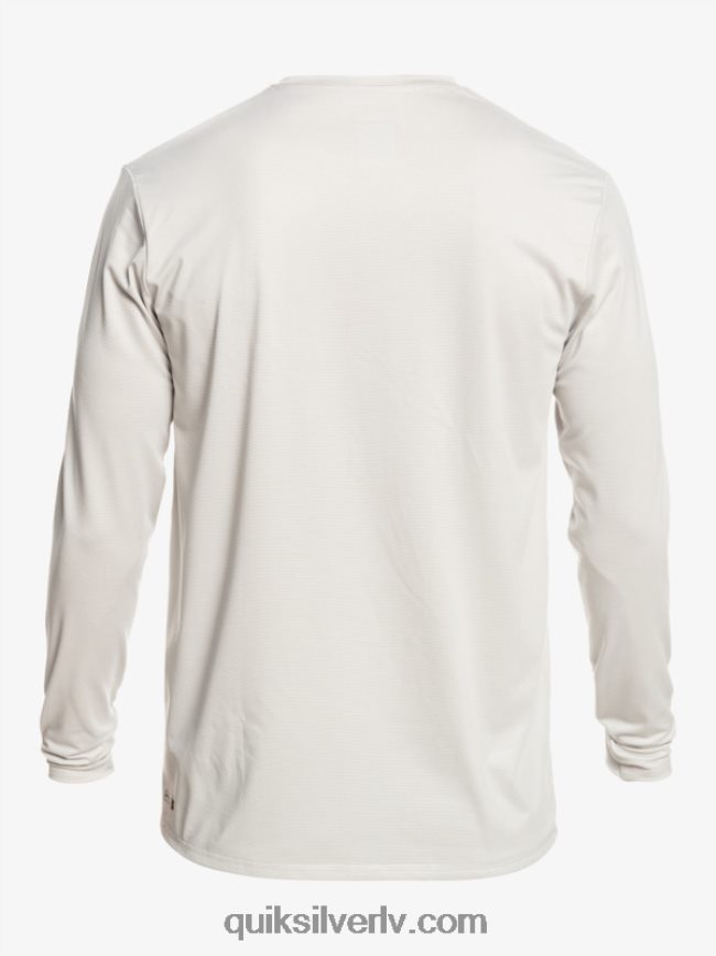 vīriešiem Quiksilver Heritage Heather garām piedurknēm upf 50 sērfošanas tee pelēki violets virši 88064R1469
