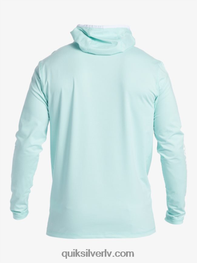 vīriešiem Quiksilver Heritage upf 50 sērfošanas triko ar garām piedurknēm debeszils virši 88064R419