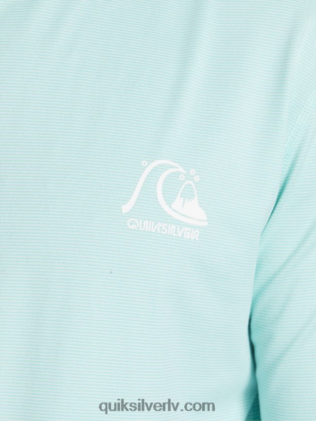 vīriešiem Quiksilver Heritage upf 50 sērfošanas triko ar garām piedurknēm debeszils virši 88064R419
