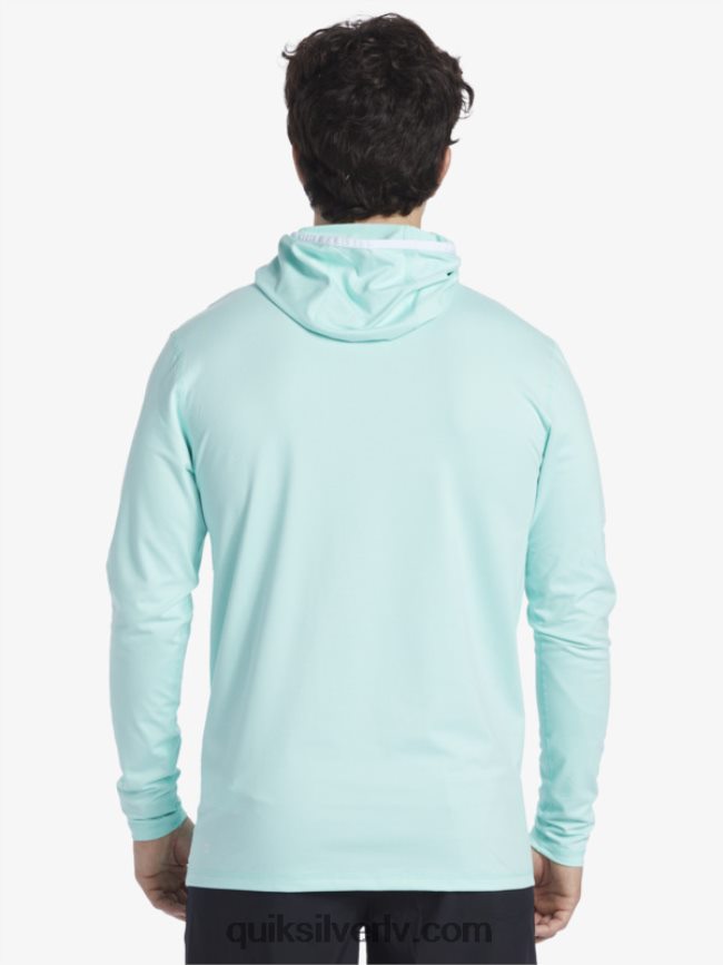 vīriešiem Quiksilver Heritage upf 50 sērfošanas triko ar garām piedurknēm debeszils virši 88064R419