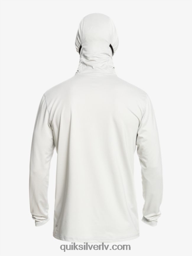 vīriešiem Quiksilver Heritage upf 50 sērfošanas triko ar garām piedurknēm pelēki violets virši 88064R418