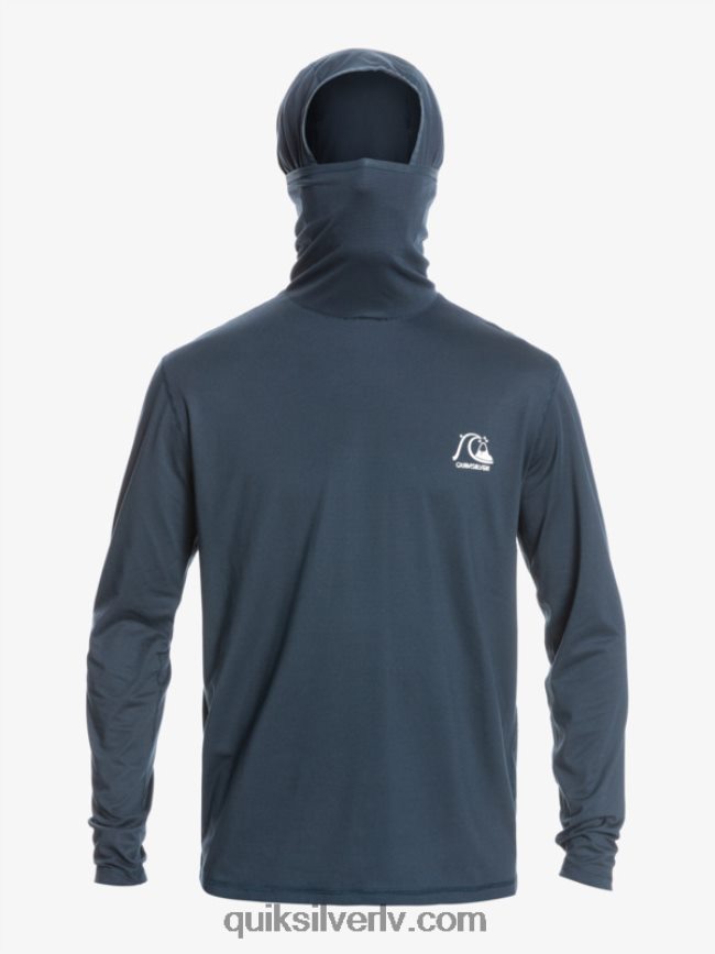 vīriešiem Quiksilver Heritage upf 50 sērfošanas triko ar garām piedurknēm pusnakts jūras virši 88064R417