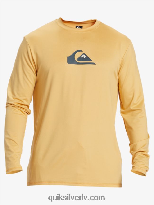 vīriešiem Quiksilver cieta svītra ar garām piedurknēm upf 50 sērfošanas tee kvieši 88064R843