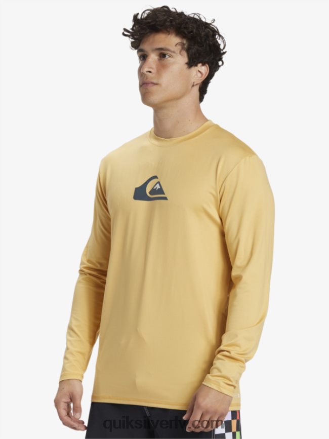 vīriešiem Quiksilver cieta svītra ar garām piedurknēm upf 50 sērfošanas tee kvieši 88064R843