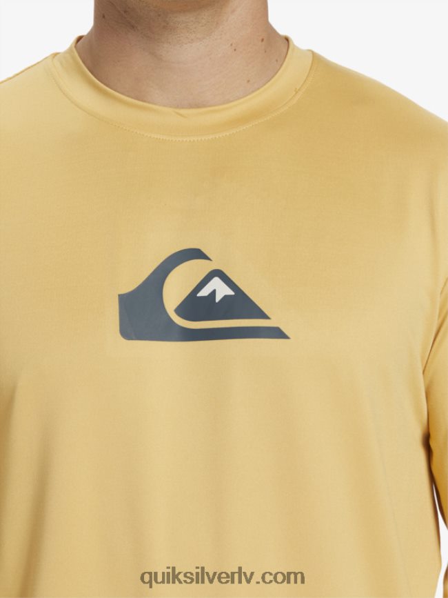 vīriešiem Quiksilver cieta svītra ar garām piedurknēm upf 50 sērfošanas tee kvieši 88064R843