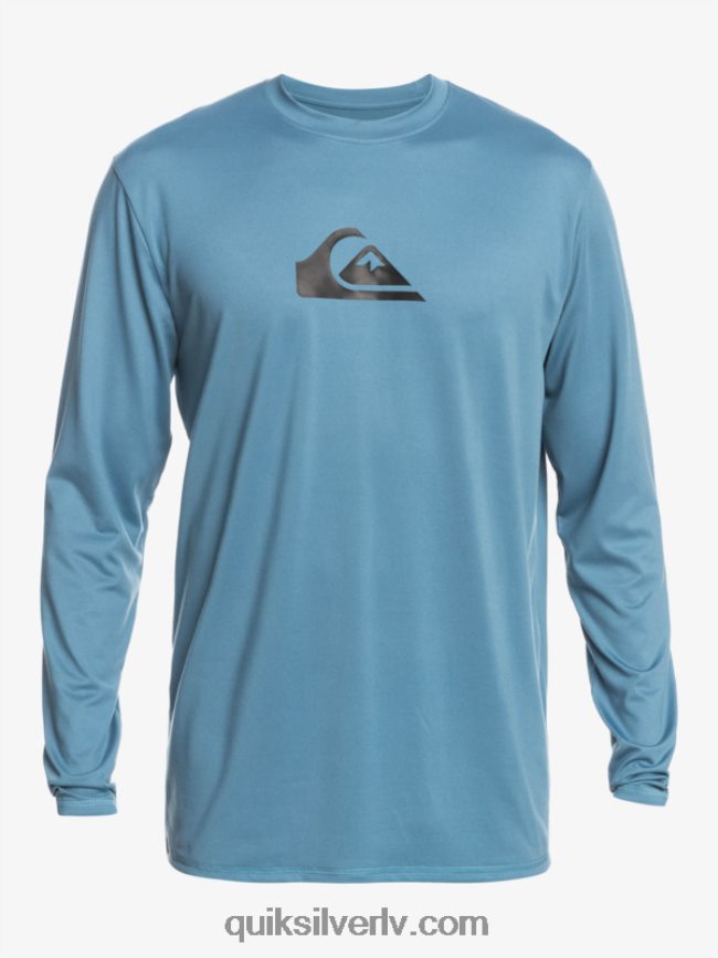 vīriešiem Quiksilver cieta svītra ar garām piedurknēm upf 50 sērfošanas tee provencial 88064R847