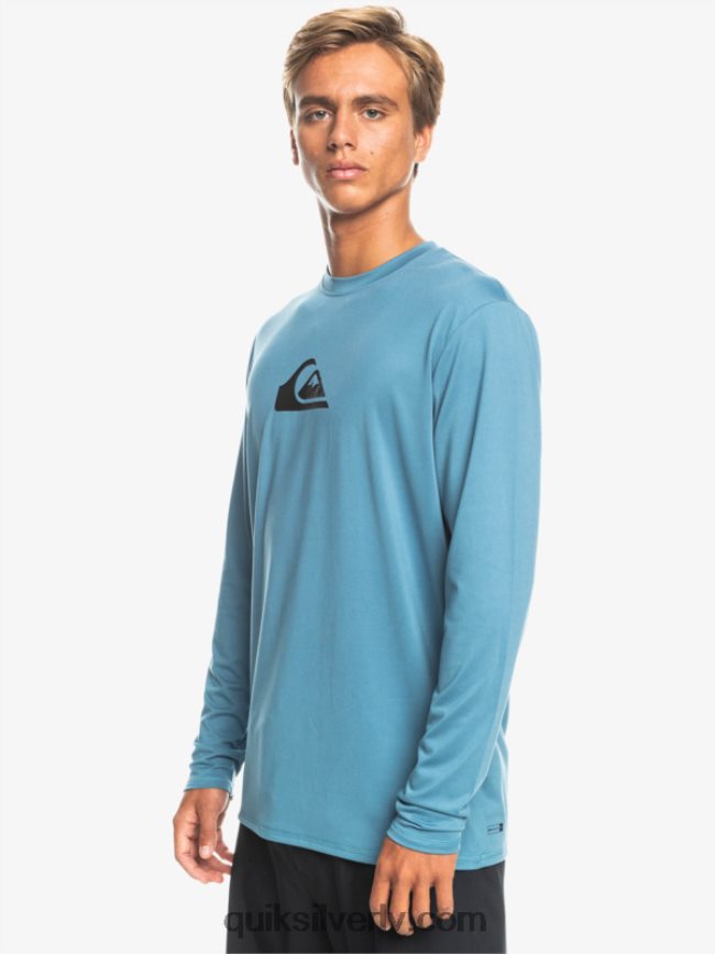 vīriešiem Quiksilver cieta svītra ar garām piedurknēm upf 50 sērfošanas tee provencial 88064R847