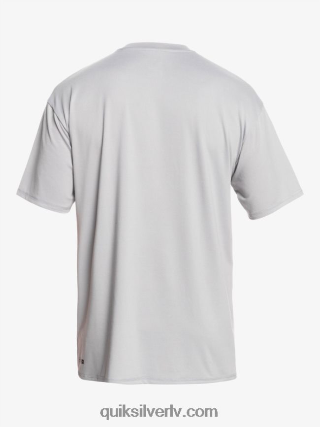 vīriešiem Quiksilver cieta svītra ar īsām piedurknēm upf 50 sērfošanas tēja slapjš slapjš 88064R890