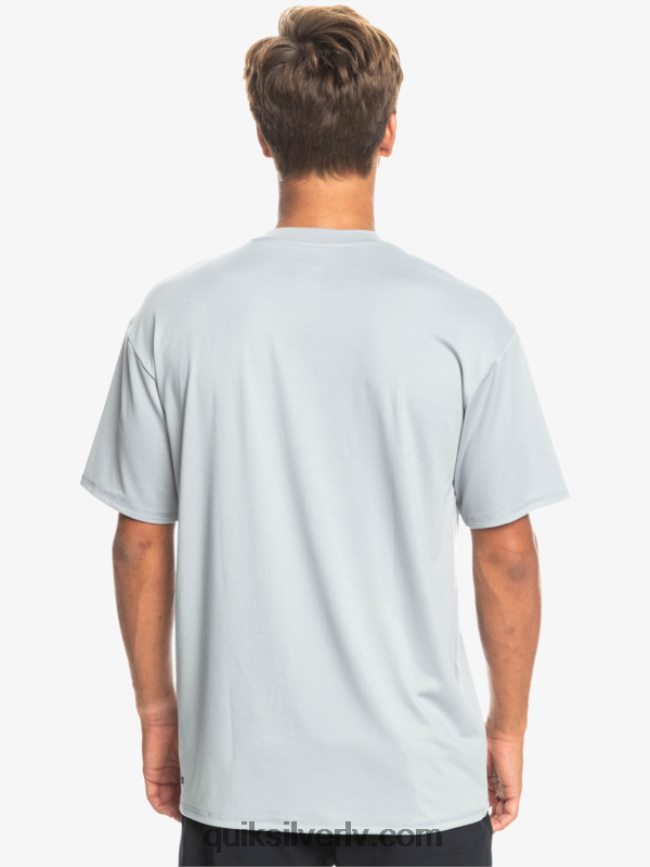vīriešiem Quiksilver cieta svītra ar īsām piedurknēm upf 50 sērfošanas tēja slapjš slapjš 88064R890