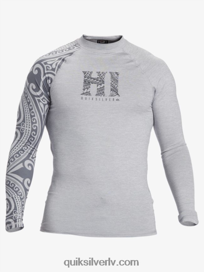 vīriešiem Quiksilver hawaii Big Island upf 50 garās piedurknes sērfošanas tee slapjš virši 88064R922