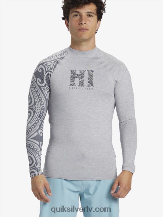 vīriešiem Quiksilver hawaii Big Island upf 50 garās piedurknes sērfošanas tee slapjš virši 88064R922
