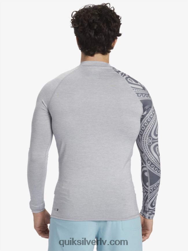 vīriešiem Quiksilver hawaii Big Island upf 50 garās piedurknes sērfošanas tee slapjš virši 88064R922