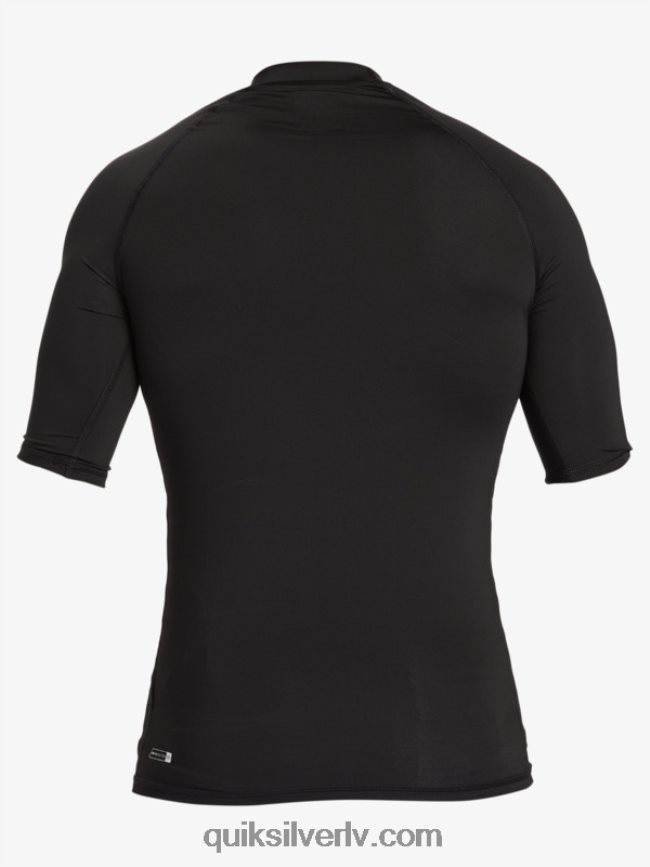 vīriešiem Quiksilver hawaii double down upf 50 sērfošanas t-ka ar īsām piedurknēm melns 88064R1170