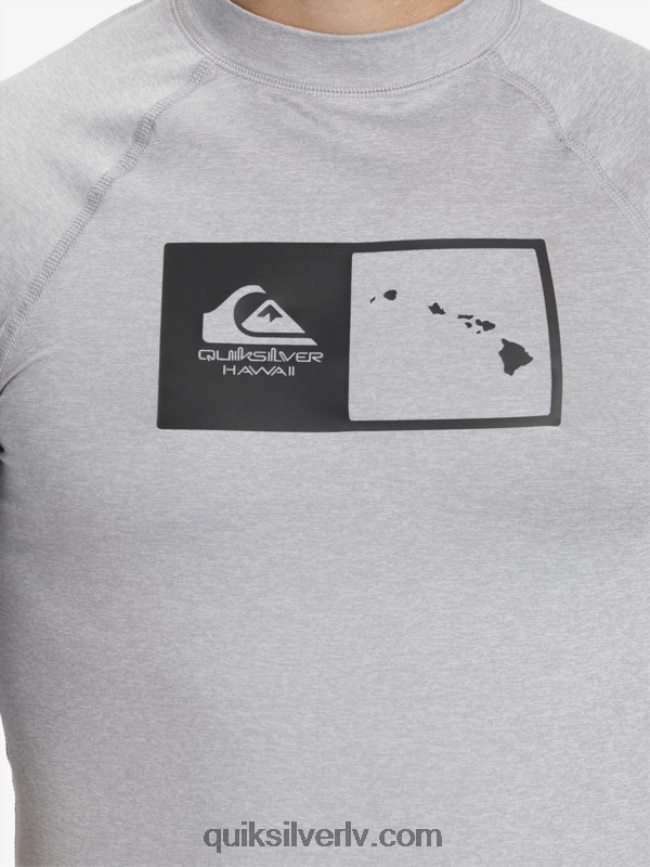 vīriešiem Quiksilver hawaii double down upf 50 sērfošanas t-ka ar īsām piedurknēm slapjš virši 88064R1169