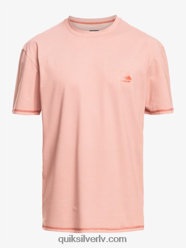 vīriešiem Quiksilver heritage heather īsām piedurknēm upf 50 sērfošanas t-krekls karstā mērce virši 88064R1135