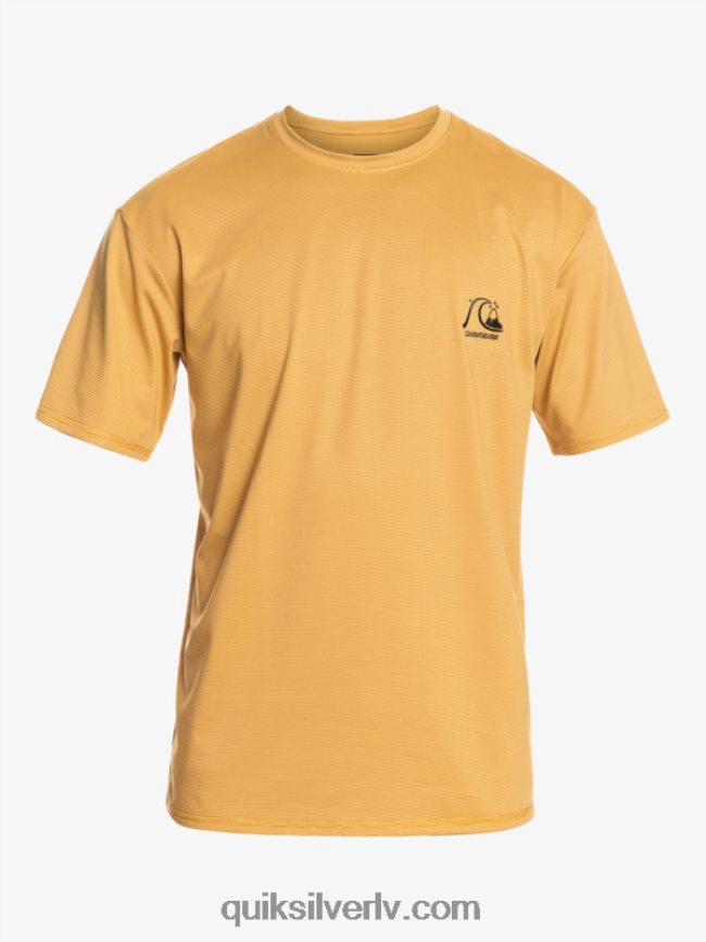 vīriešiem Quiksilver heritage heather īsām piedurknēm upf 50 sērfošanas t-krekls kviešu virši 88064R1127