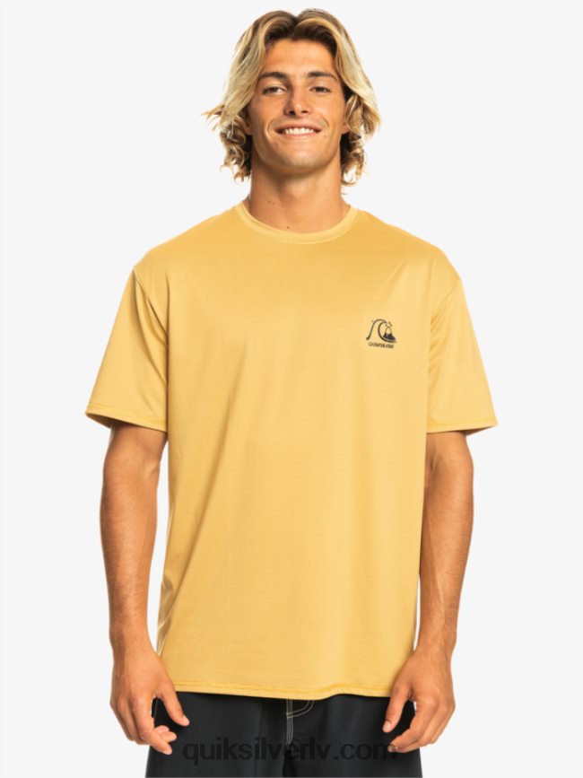 vīriešiem Quiksilver heritage heather īsām piedurknēm upf 50 sērfošanas t-krekls kviešu virši 88064R1127