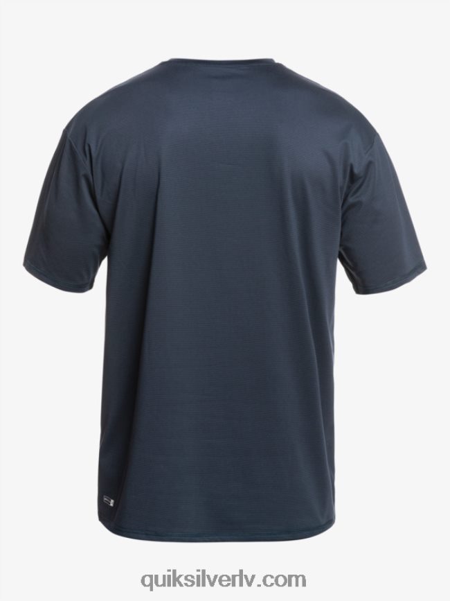 vīriešiem Quiksilver heritage heather īsām piedurknēm upf 50 sērfošanas t-krekls pusnakts jūras virši 88064R1129