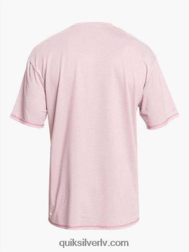 vīriešiem Quiksilver heritage heather īsām piedurknēm upf 50 sērfošanas t-krekls putekļains orhideju virši 88064R1132