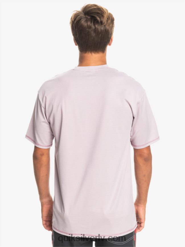 vīriešiem Quiksilver heritage heather īsām piedurknēm upf 50 sērfošanas t-krekls putekļains orhideju virši 88064R1132